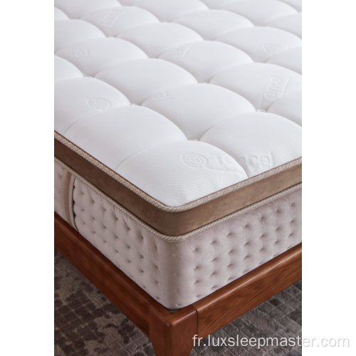 Matelas de lit à ressorts ensachés à compression professionnelle d&#39;exportation